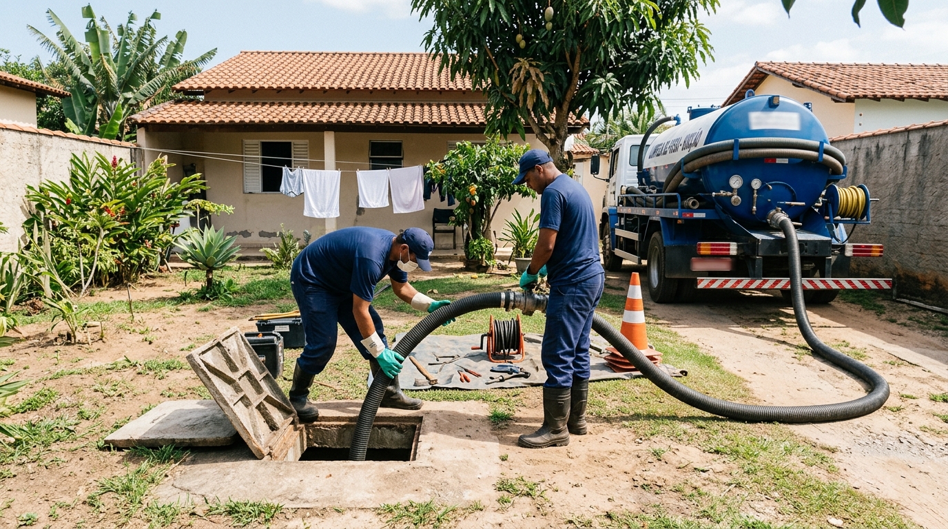 Limpeza de fossa séptica em Duque de Caxias-RJ