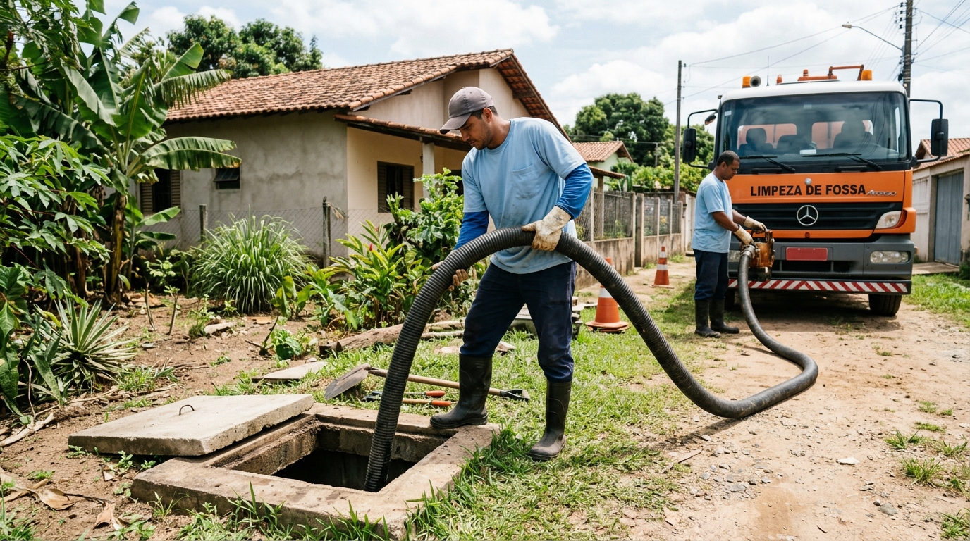 Higienização de fossa residencial em Duque de Caxias-RJ
